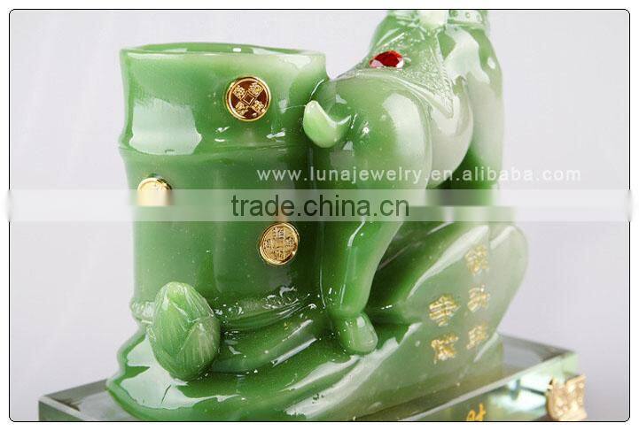 Jade color Chinese zodiac animals Chinese Horoscope Sheep Pen holder