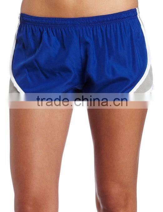 100% polyester gym short, running short for women