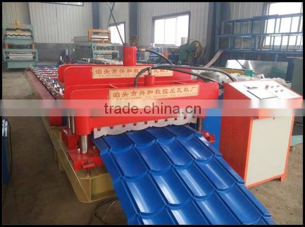 828 Energy Saving Used Glazed Tile Roof Panel Roll Forming Machine
