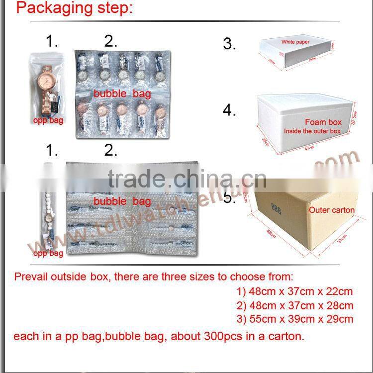 Genuine Leather Nice Peacock Dial Fashion Wrist Watch