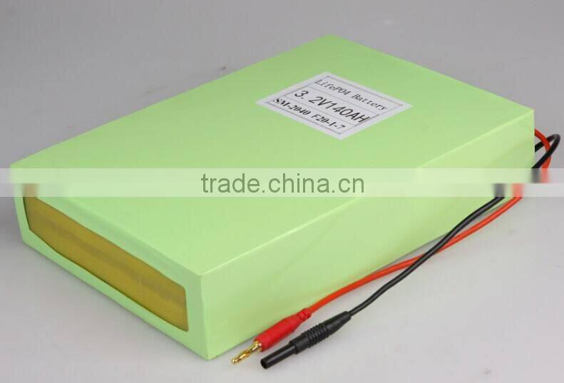 3.2V 140Ah LiFePO4 solar battery