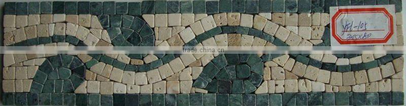 YFL167 Lava Mosaic Border line Art Marble Mosaic