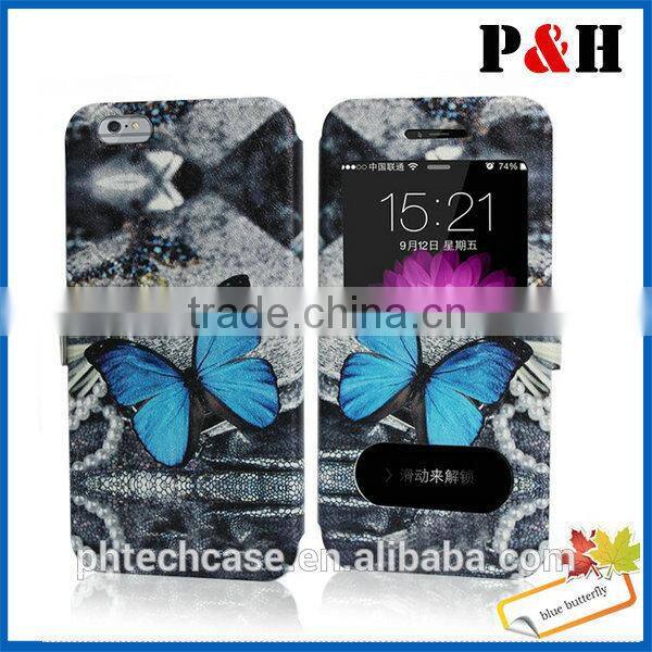 alibaba China supplier for iphone 6 case leather, standing case for iphone 6
