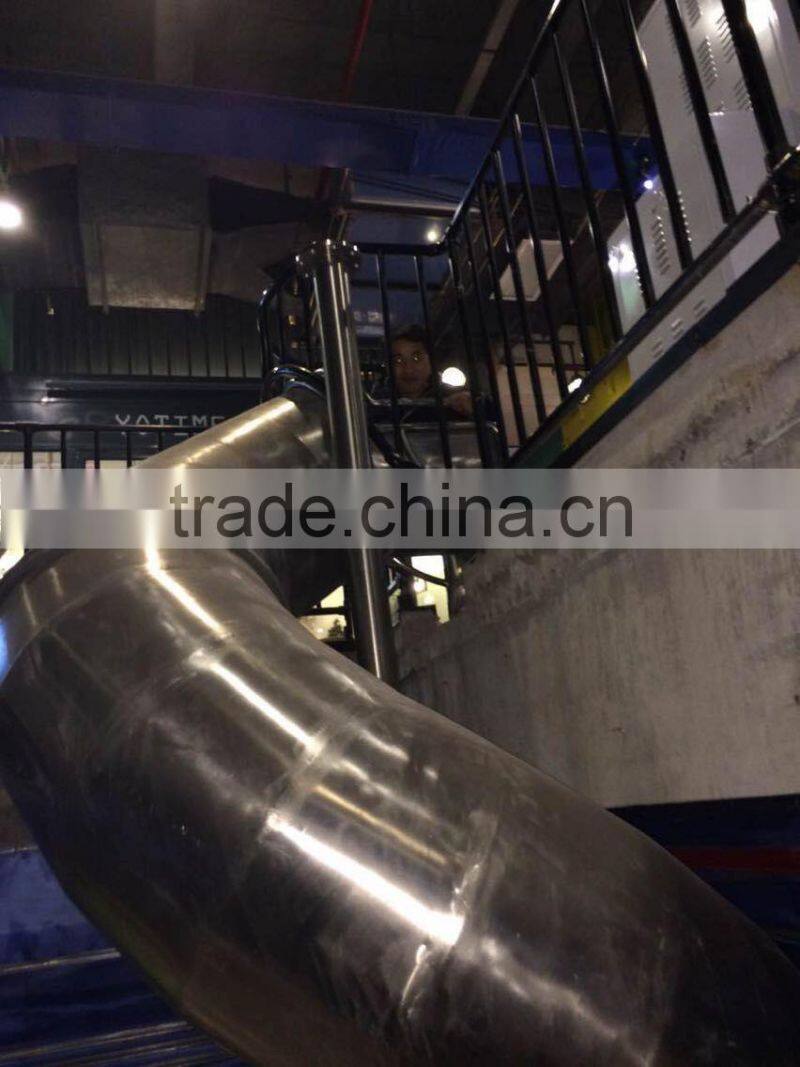Cusomized playground stainless steel tube slide