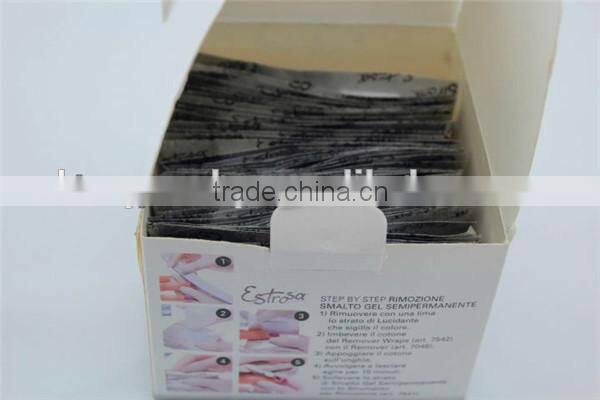 nail polish remover wrap foil sheets with embossed logo 20mic thickness