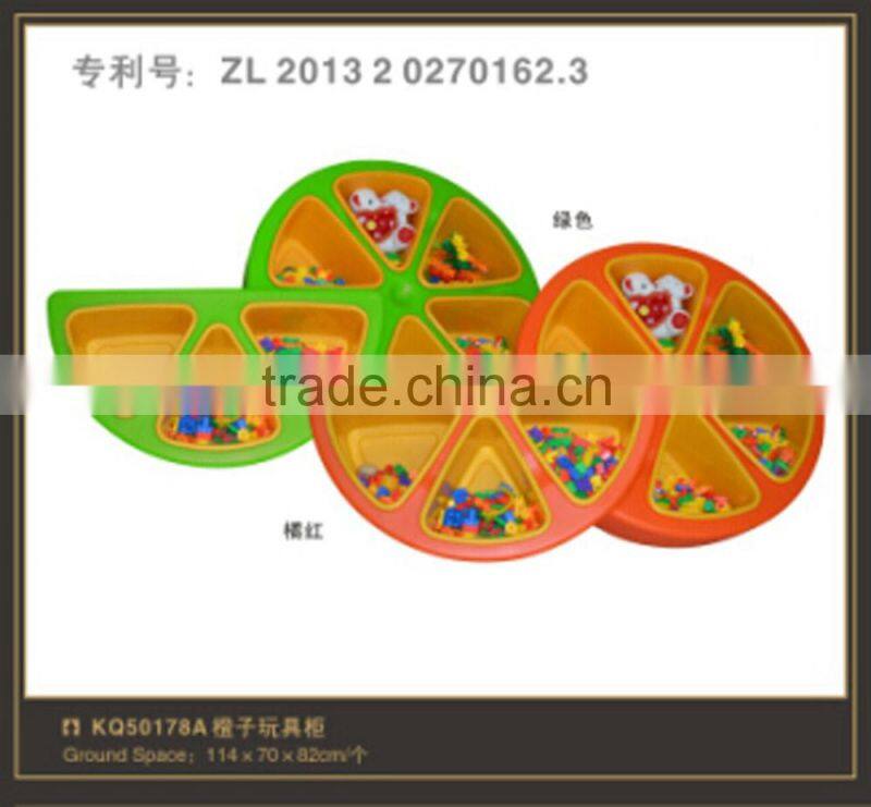 Kaiqi Group Kindergarten Classroom Furniture orange toy collection box