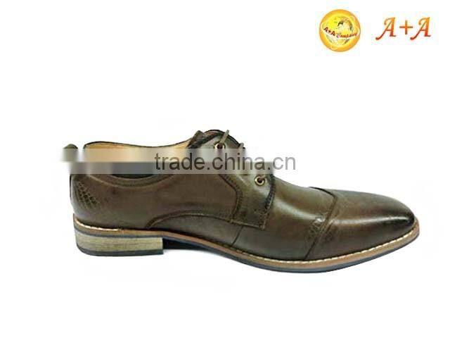 hot selling leather men dress shoes with lace up