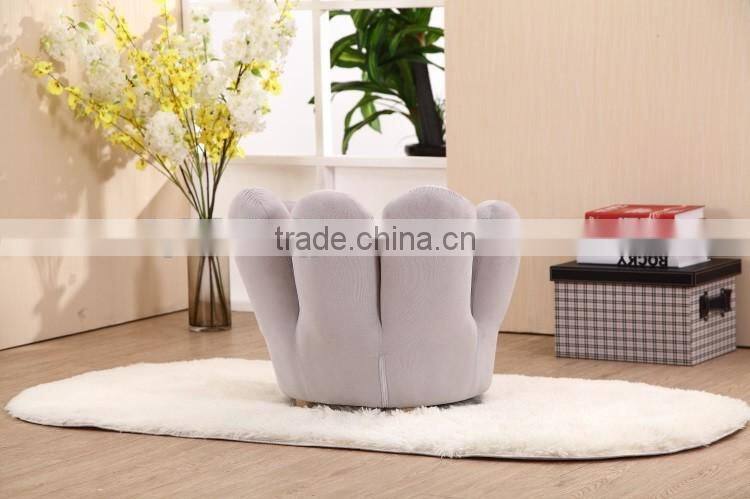 Wooden Frame Velvet Fabric Finger Sofa
