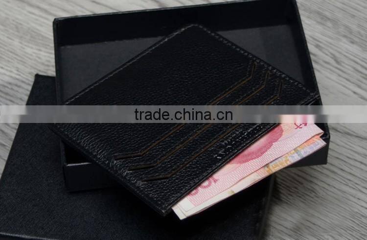 Good quality slim cow leather card holder