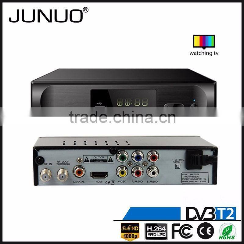 JUNUO china factory 2016 OEM new quality full hd strong tuner mstar 7t01 Zambia tv decoder set top box dvb t2