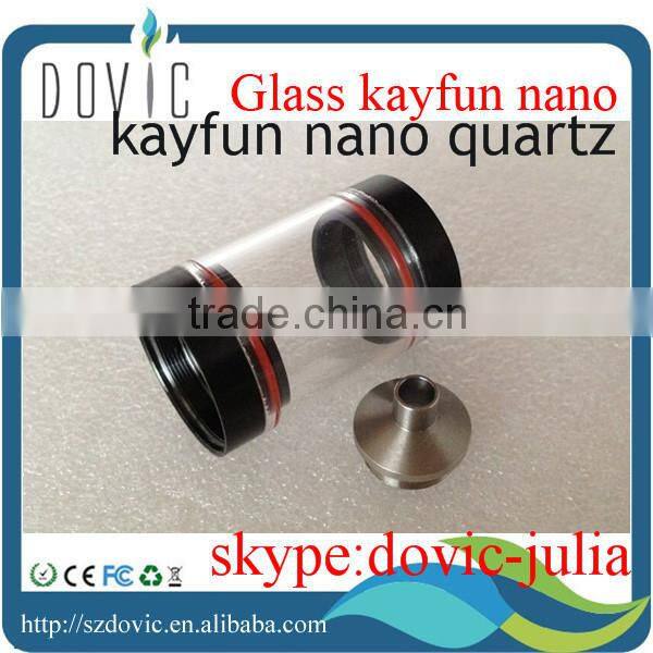 ss&pyrex short/long clear kayfun nano quartz glass tank kayfun nano with factory price