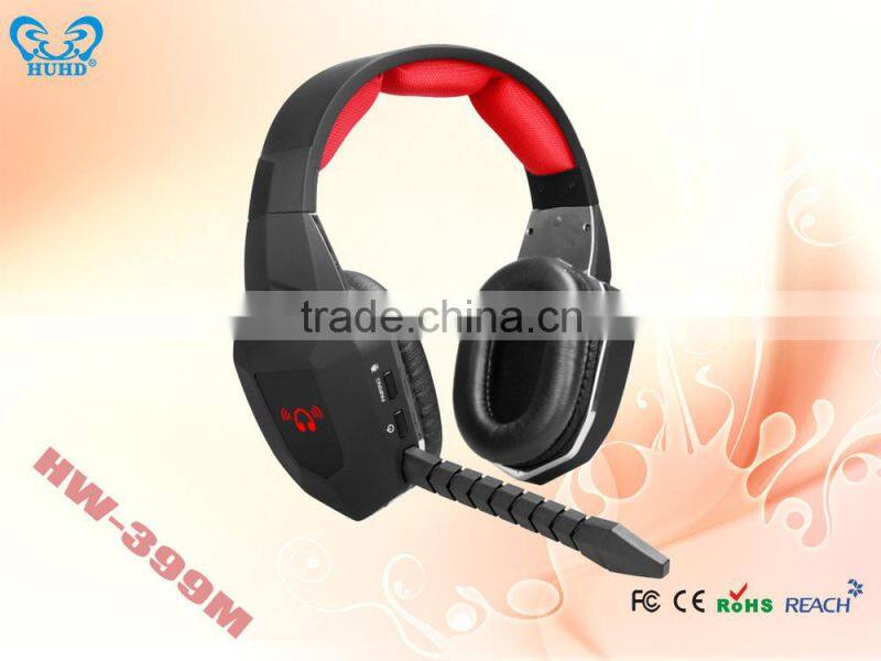 Fashionable Gaming headset 2.4Ghz wireless headset headset for PC/MAC/WII/Game Console
