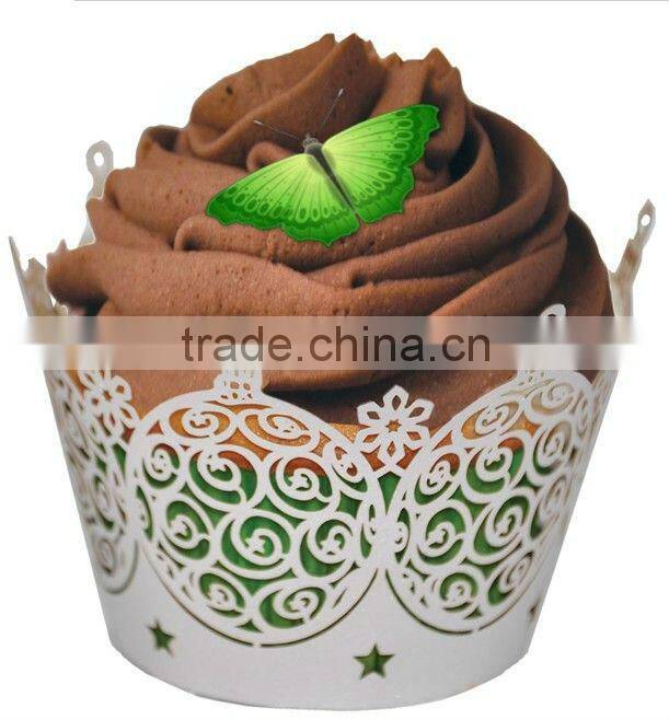 black and white cupcake decoration wrapper made in Guangzhou jiawang factory