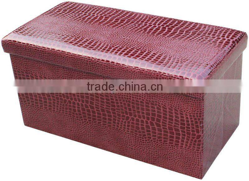 stronger!! PVC Leather foldable storage stool