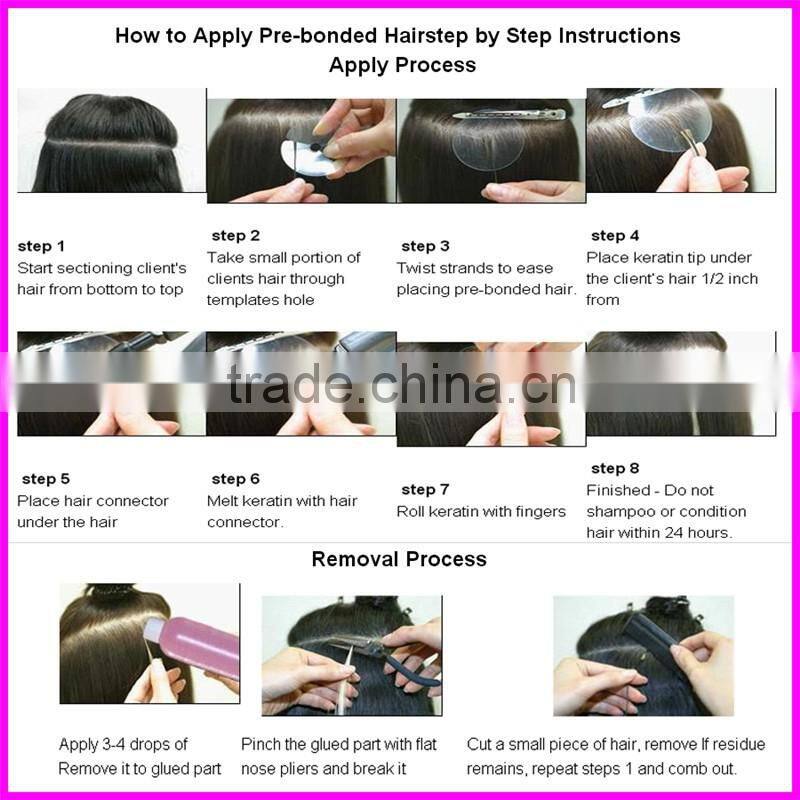 Two tone Brazilian micro ring loop hair extension raw unprocessed virgin hair