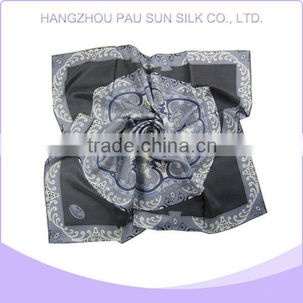 New type top sale 100% silk scarf 90cm x90cm