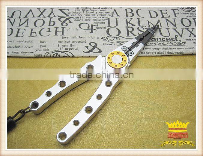 New fancy blue space aluminum alloy multifunctional pliers, fishing pliers, fishing scissors, fishing tools