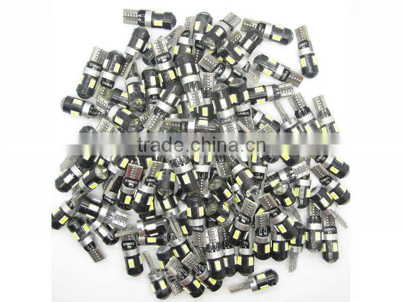 Hot sale T10 194 168 W5W 5630 LED 6 SMD White automotive led bulbs