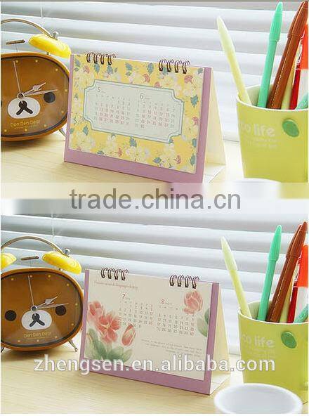 Flower series Desktop paper flip calendar