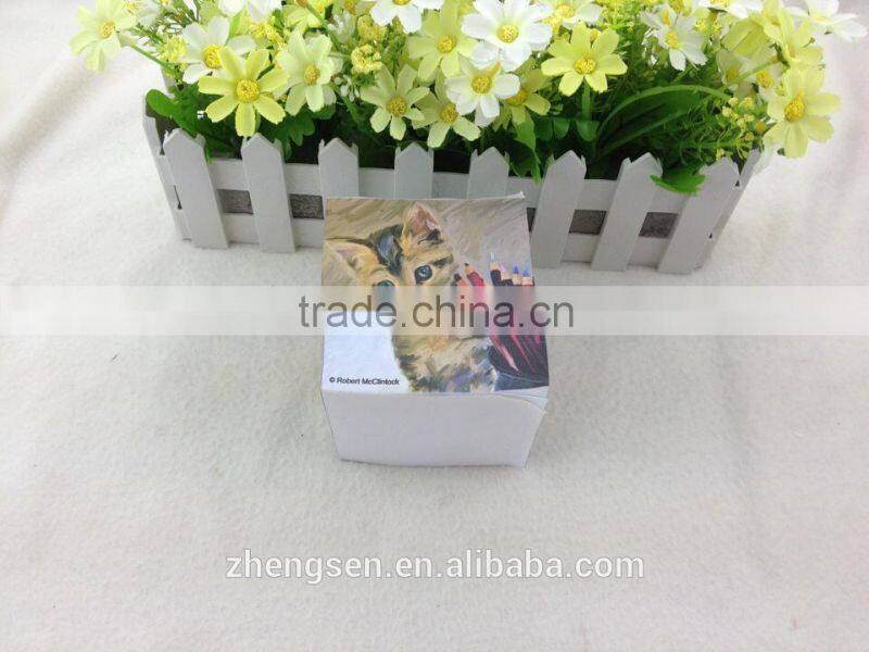 Hot sale great quality full side print memo cube for