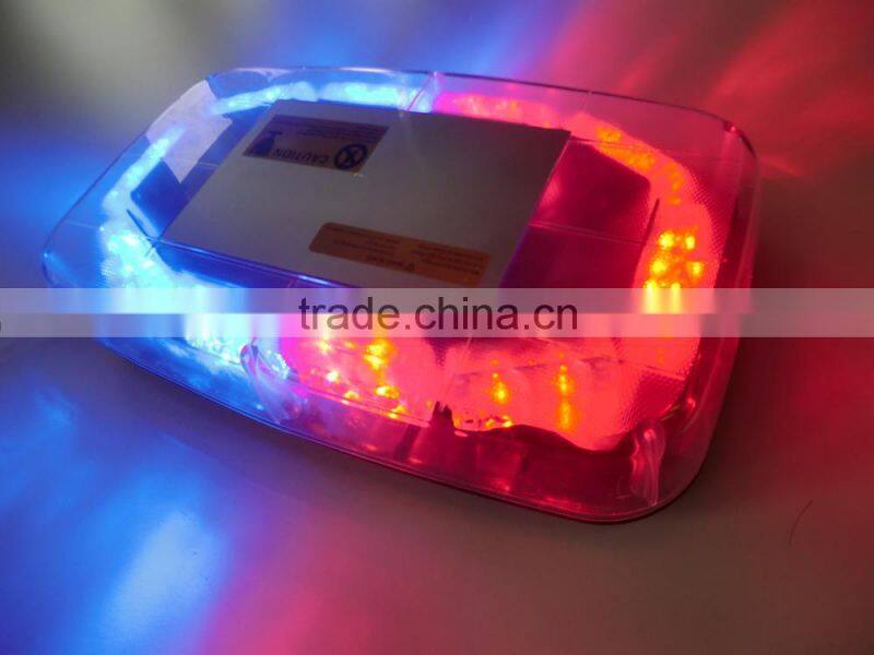 LED warning light bar, Auto MiNi LED light bar , LED emergency light bar(SR-MIB-117G), 0.75W per LED by 40 PCs LED. W Magnet