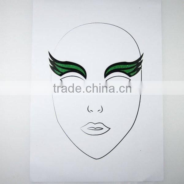 Custom Halloween bleeding glitter temporary face tattoos eye tattoos decorative face sticker factory