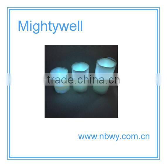 Hot sale color changing flameless led candle with remote control, led wax candle light