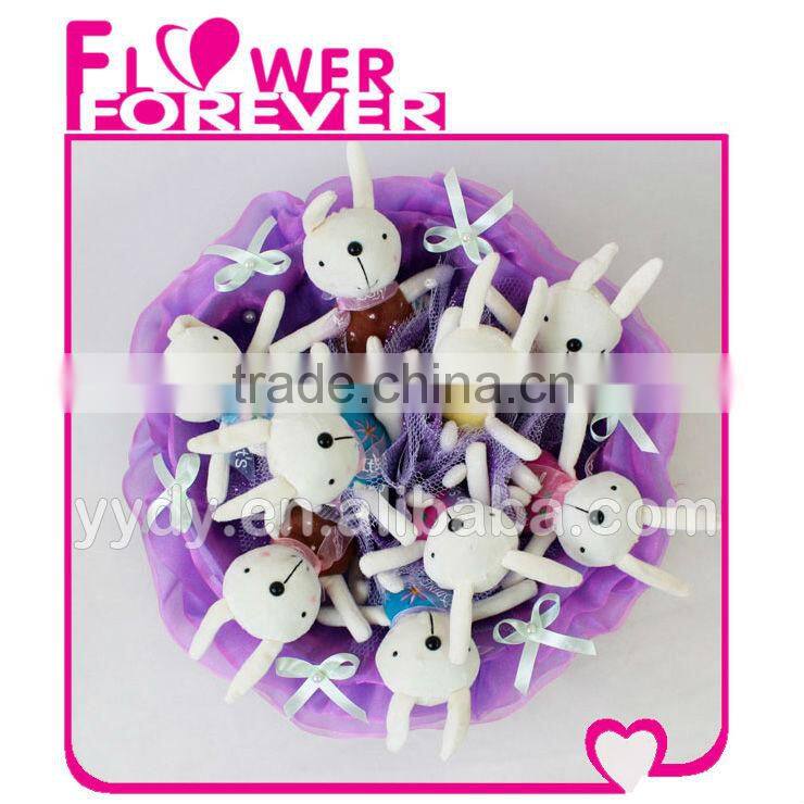 Plush Rabbit Bouquet Unique Birthday Gifts