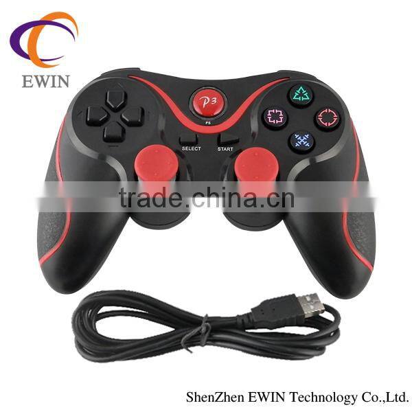 Black USB wired controller gamepad for ps3/pc console