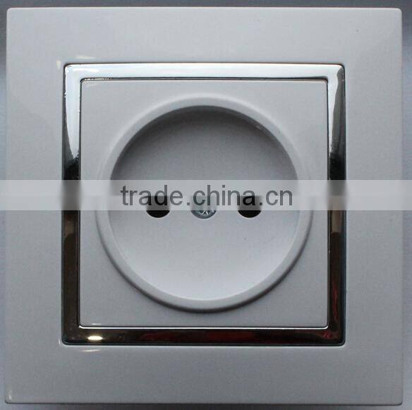 High quality European ABS shell full copper conductor flame-retarded base wall switch socket