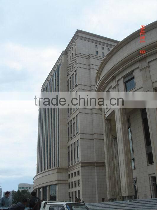 Pink granite flamed wall stone