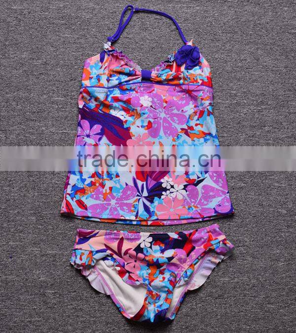 Sexy girl children bathing suit tankini wholesale children's boutique clothing