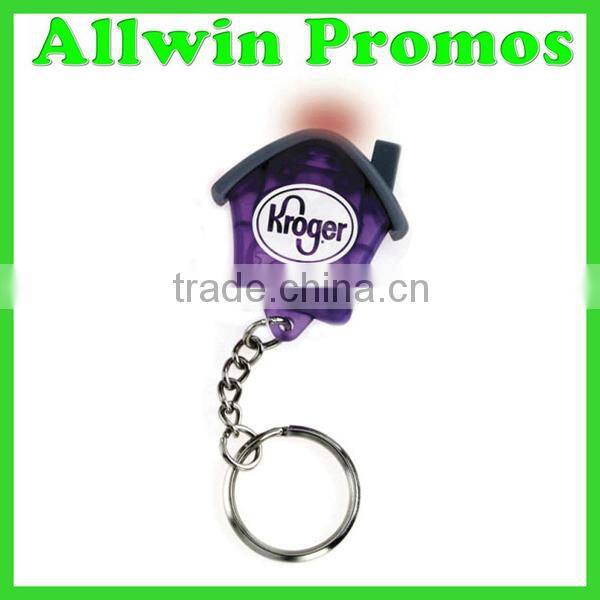 Mini House Flashlight Keychain