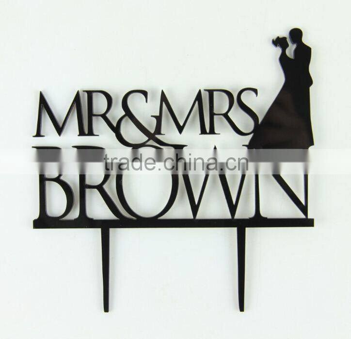 Manufacturer supply Custom Design diamond cake toppers with good offer