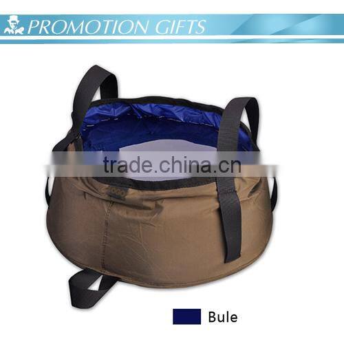 nylon folding portable wach basin outdoor camping bucket