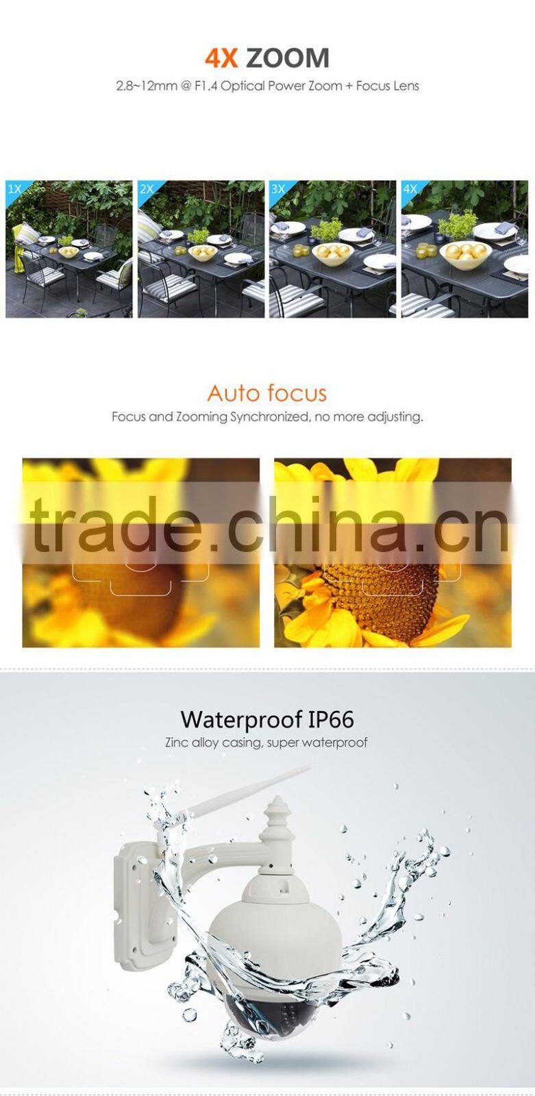 Hot selling VStarcam 720P solar powered wireless security IP camera outdoor