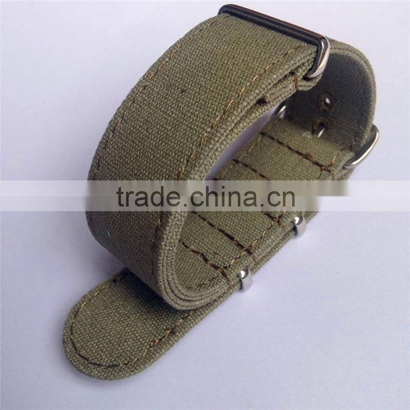 Canvas Material Fashion Wrist Watch Band