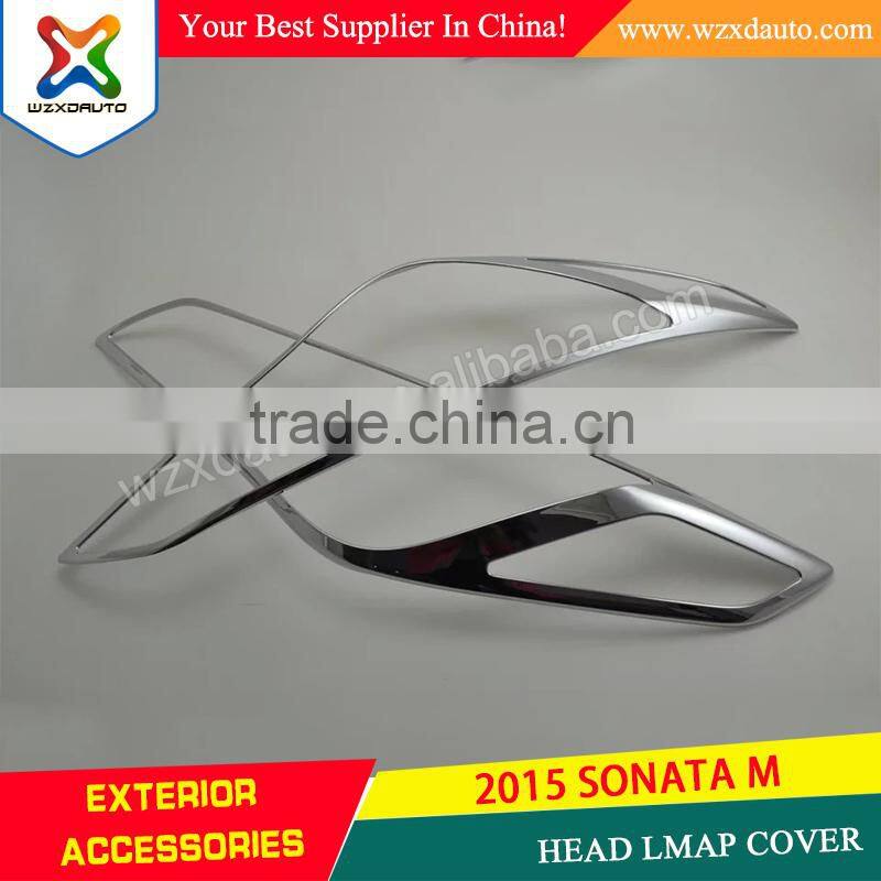 2015 SONATA M HEAD LAMP COVER ABS CHROME CAR ACCESSORIES