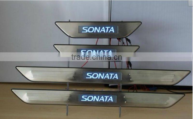 LED 4 DOOR SILL SCUFF PLATE DOOR SILL PLATE COVABS LED DOOR SILL PALTE-LED FOR SONATA 2011-2013 2011 2013