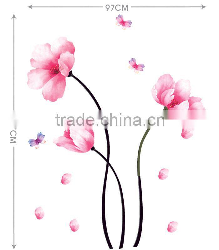 China Beautiful Vinly Lucky Flower Anti-mold Sticker
