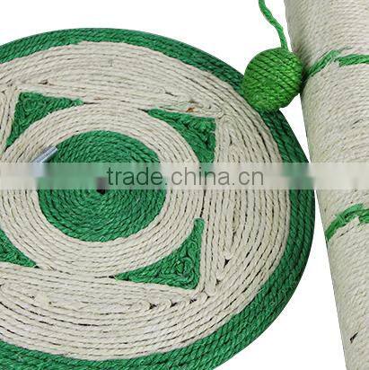 BSCI QQ-pet Factory Hot Cat Scratching Post Green Sisal Cat Tree Toy
