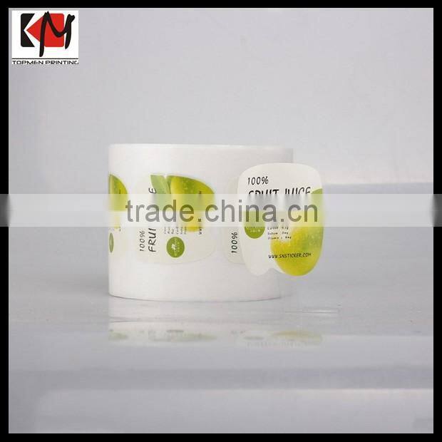 Removeable Paper Sticker Printing Scatch Off Food Label