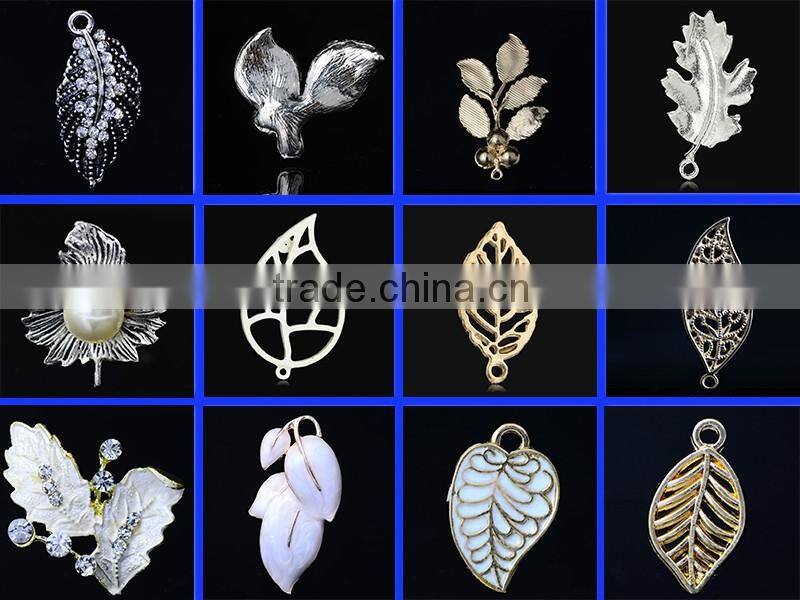 golden leaf DIY jewelry accessories hair accessories DIY handmade-685