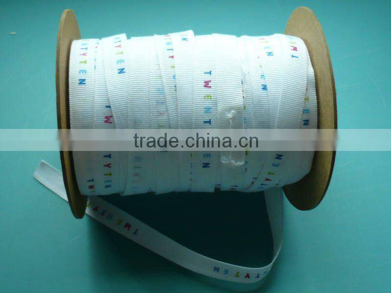 2012 printed cloth grosgrain ribbon for garments