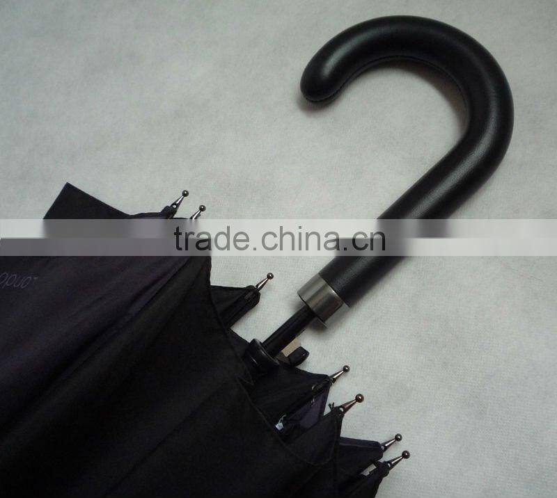 Leather plastic handle umbrella
