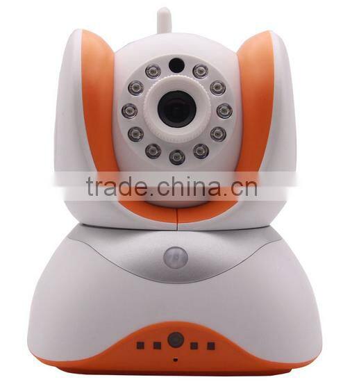 Wireless IP camera Network Security wifi ip Camera, Plug/Play, Pan/Tilt with Two-Way Audio and Night Vision