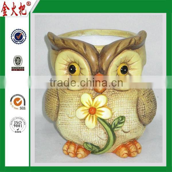 Beautiful Hot Sale metal decoration with owl figurine