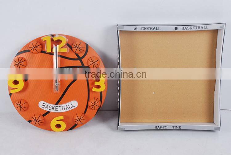 Hot Selling Factory Price Decorative Football Shape 3D Wall Clock