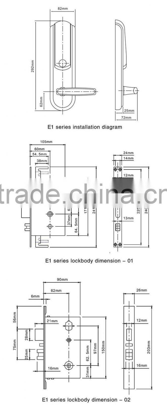 Electronic Keypad Coded Door Lock, Electronic Coded Door Lock, Electronic Code Lock Manufacturer From CHINA