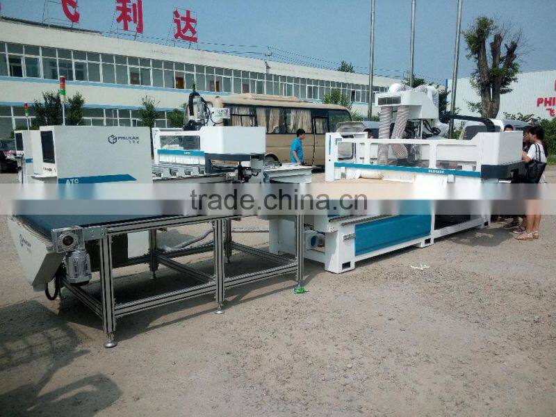 Philicam China cnc router woodworking price with auto load and unload system